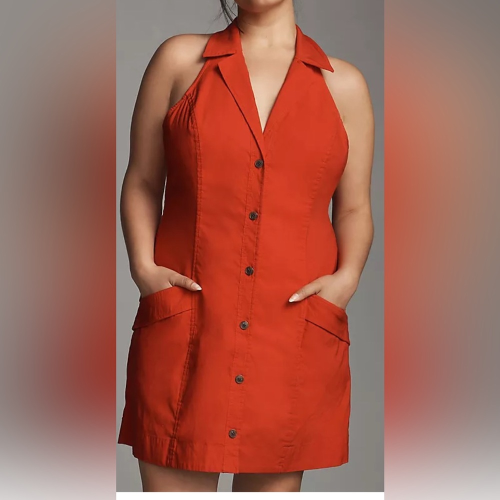 Mauve Women's Mini Dress in Vibrant Orange